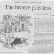 Bronze Priestess, cartoon by John Bryant in Times-Colonist April 14, 2002