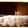 Meditation Piece, uncast styrofoam, with artist. Photo: Ken McAllister